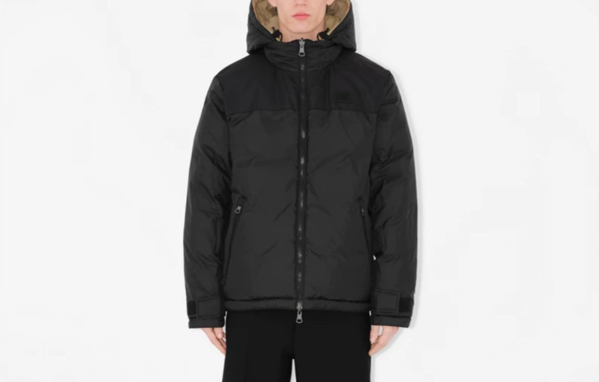 Burberry Mens Reversible Check Puffer Jacket