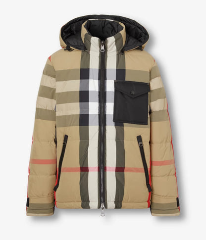 Burberry Mens Reversible Check Puffer Jacket