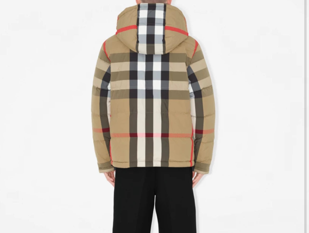 Burberry Mens Reversible Check Puffer Jacket
